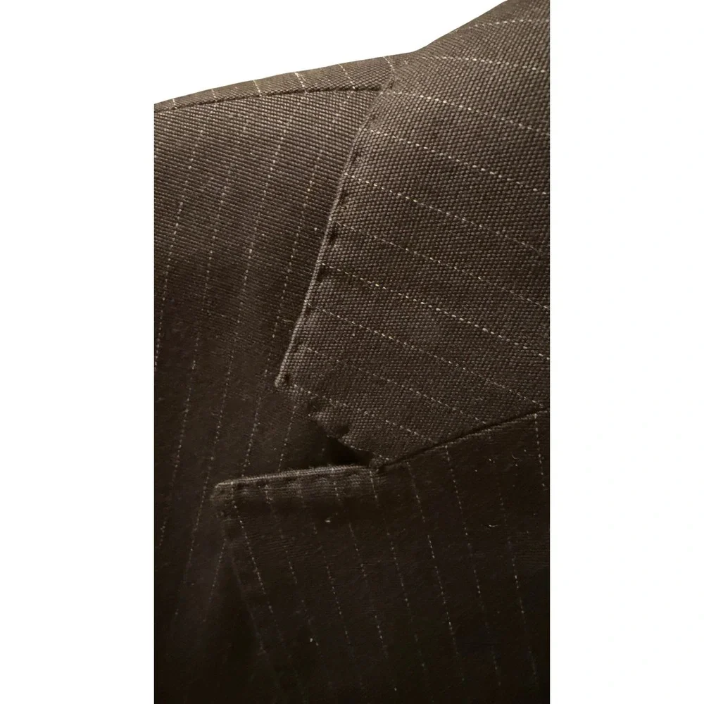 NWT $198 Banana‎ Republic Men's 38R Brown Pinstripe Cotton Blend Suit Jacket